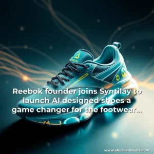 Artistic representation for Reebok founder joins Syntilay to launch AI designed shoes a game changer for the footwear industry ET Retail
