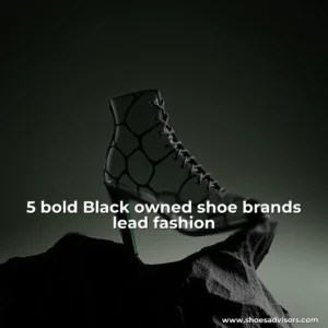 Artistic representation for 5 bold Black owned shoe brands lead fashion