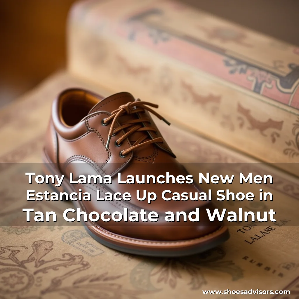 Artistic representation for Tony Lama Launches New Men Estancia Lace Up Casual Shoe in Tan Chocolate and Walnut