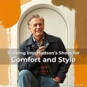 Artistic representation for Slipping into Hudson’s Shoes for Comfort and Style