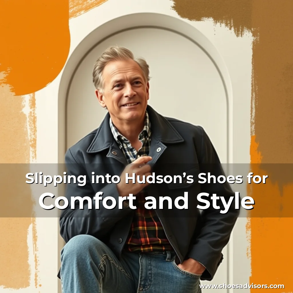 Artistic representation for Slipping into Hudson’s Shoes for Comfort and Style