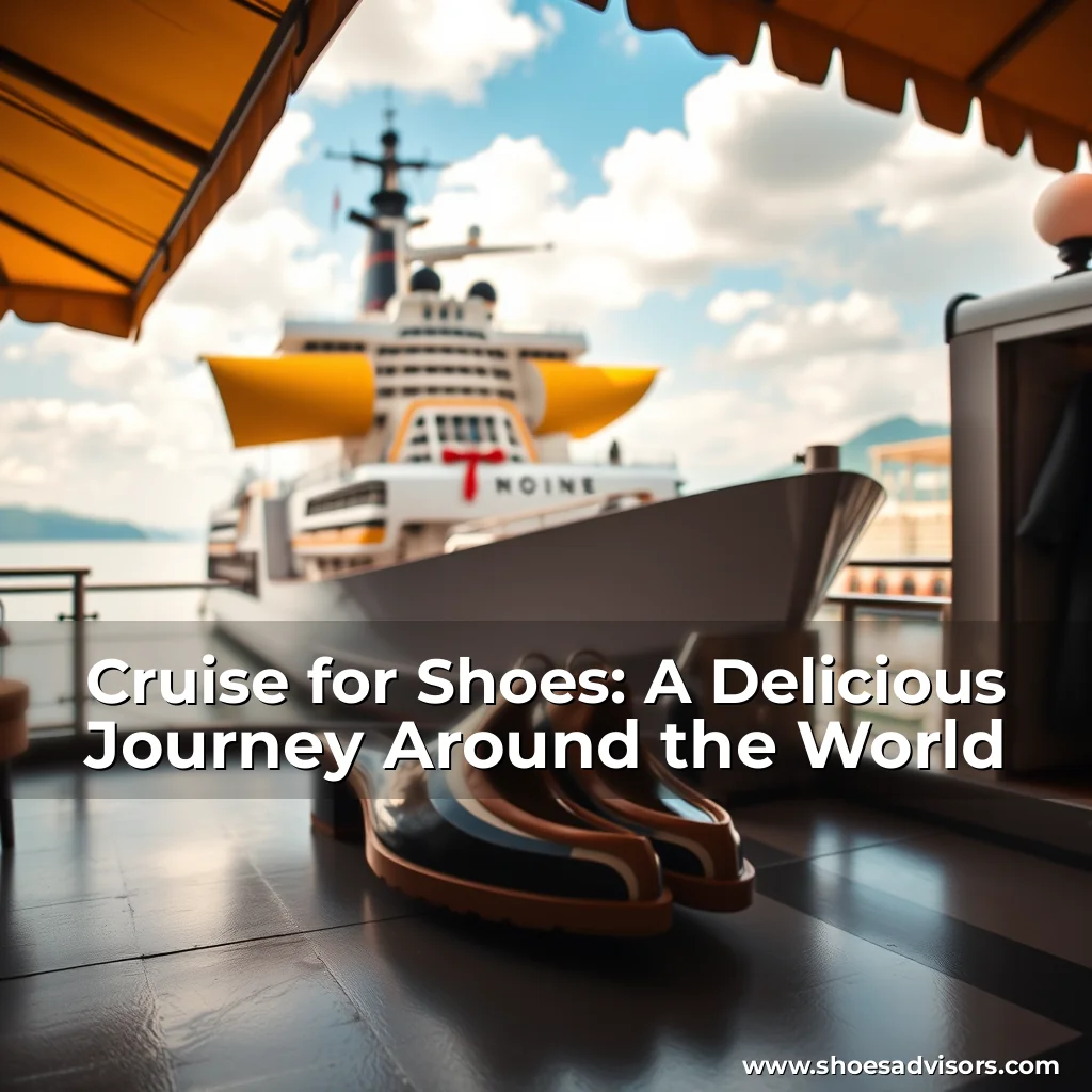 Artistic representation for Cruise for Shoes: A Delicious Journey Around the World