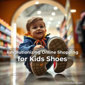 Artistic representation for Revolutionizing Online Shopping for Kids Shoes
