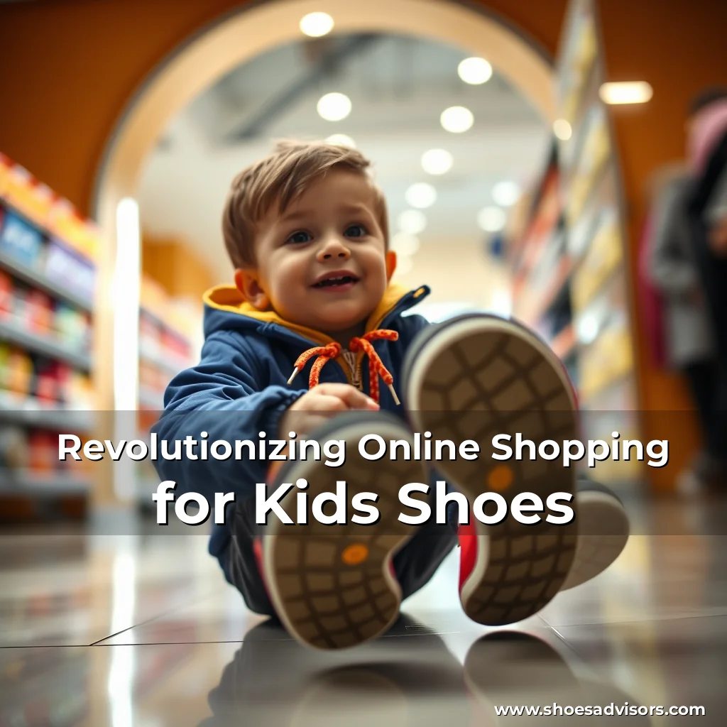 Artistic representation for Revolutionizing Online Shopping for Kids Shoes