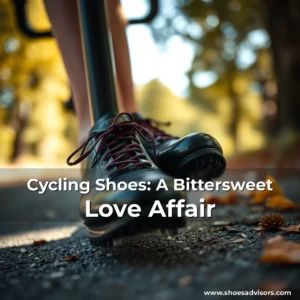 Artistic representation for Cycling Shoes: A Bittersweet Love Affair