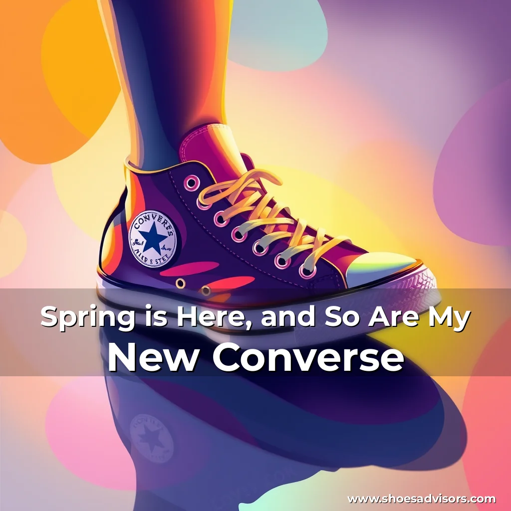 Artistic representation for Spring is Here, and So Are My New Converse