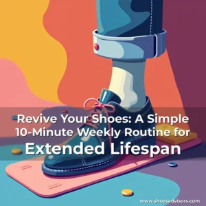 Artistic representation for Revive Your Shoes: A Simple 10-Minute Weekly Routine for Extended Lifespan