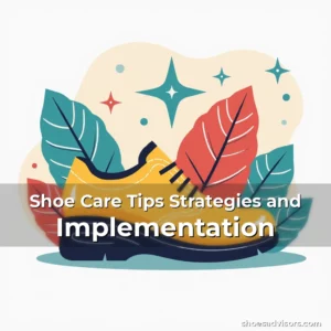 Artistic representation for Shoe Care Tips Strategies and Implementation