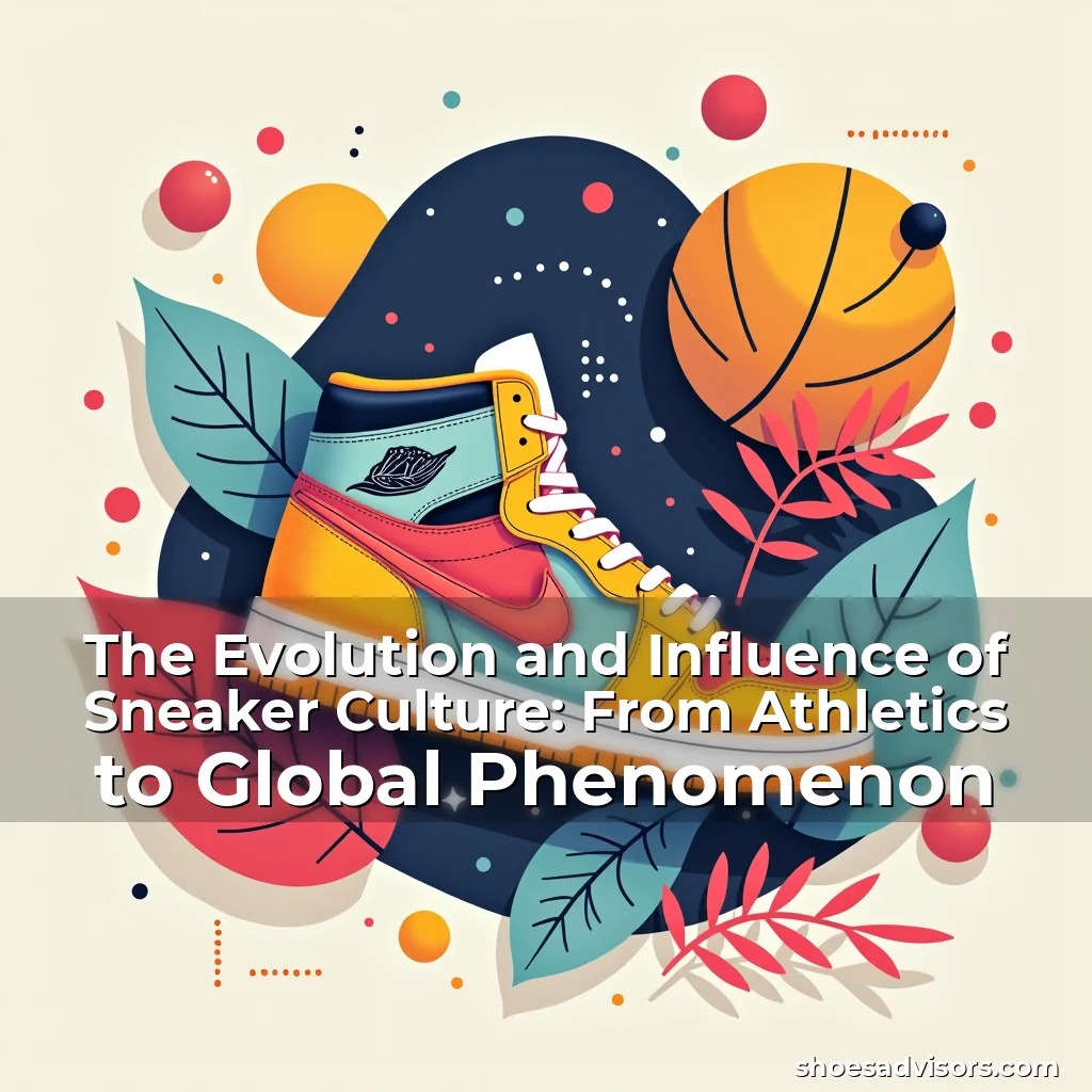 Artistic representation for The Evolution and Influence of Sneaker Culture: From Athletics to Global Phenomenon