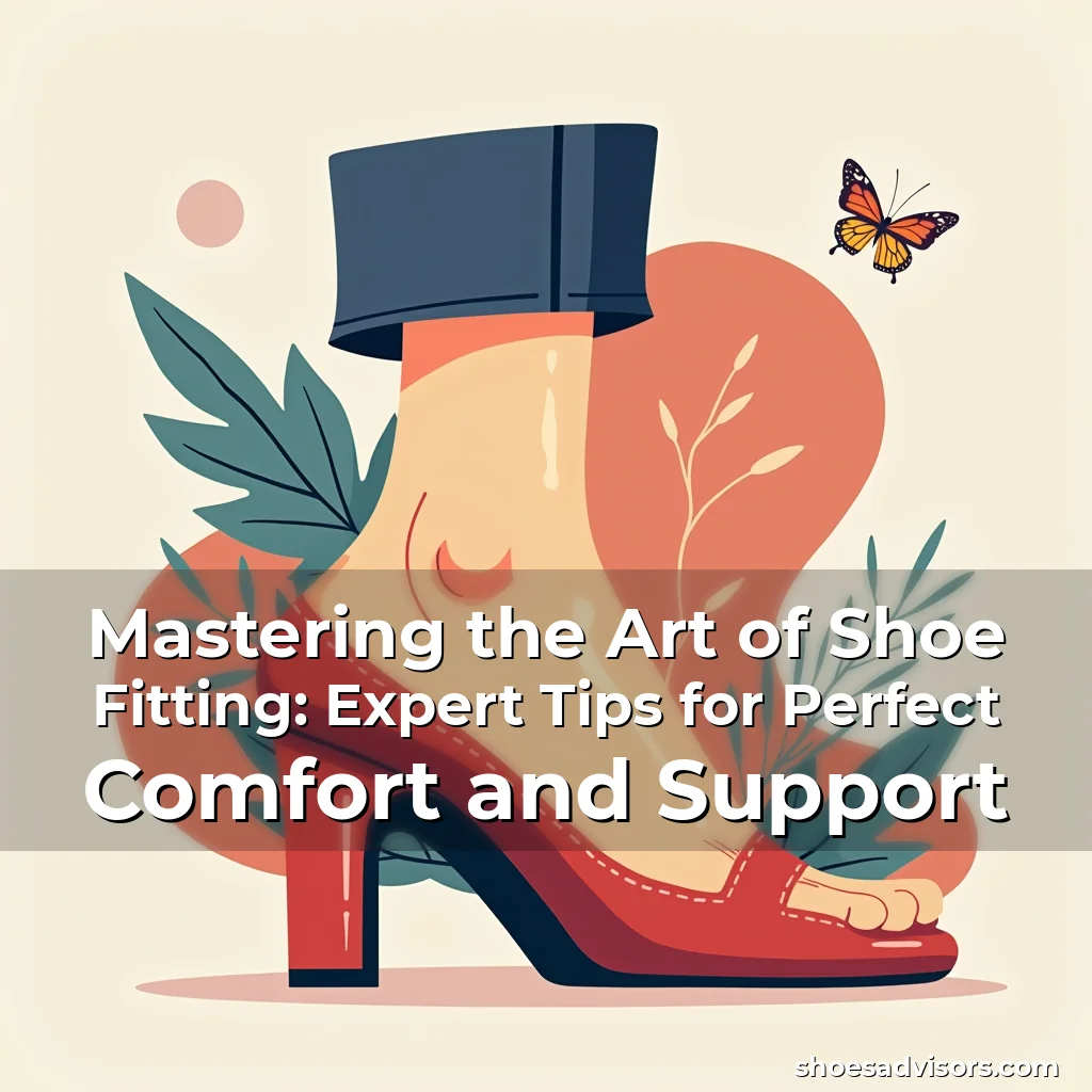Artistic representation for Mastering the Art of Shoe Fitting: Expert Tips for Perfect Comfort and Support