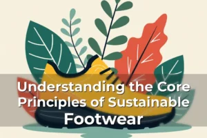 Artistic representation for Understanding the Core Principles of Sustainable Footwear